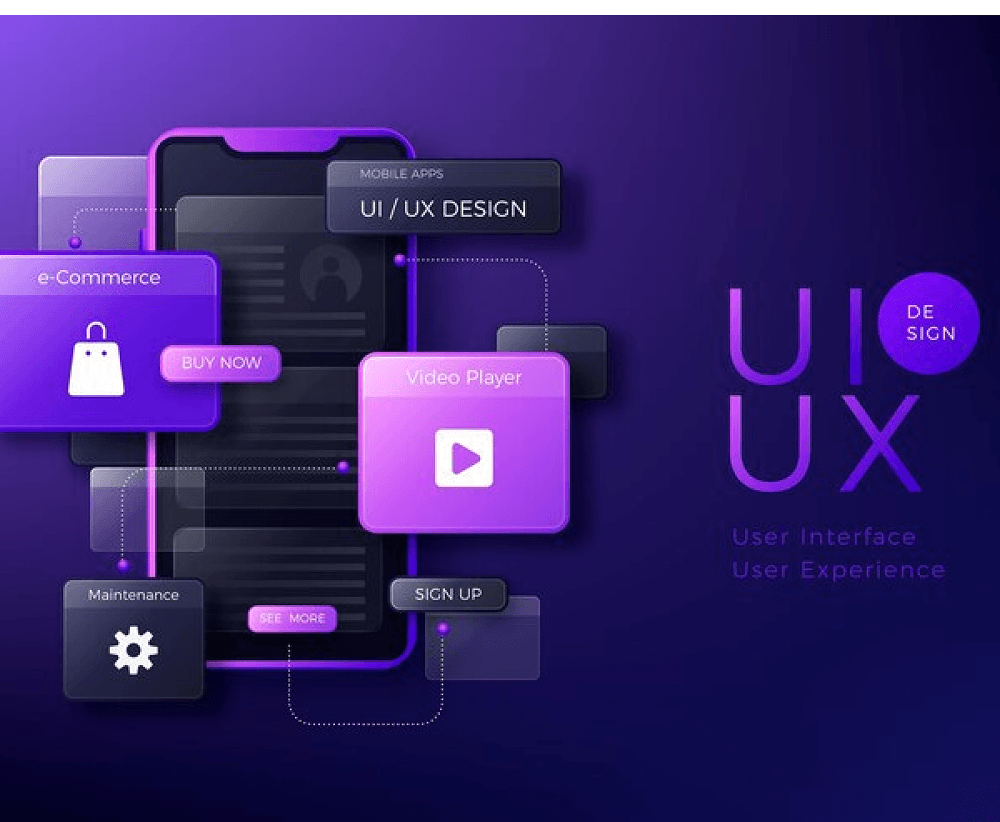 UI/UX design portfolio - user interface design showcase for mobile app